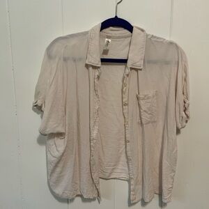 mahina soft linen blend top